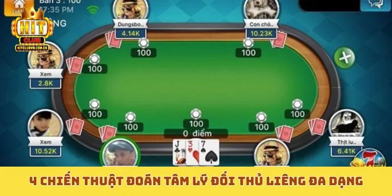 4 chiến thuật đoán tâm lý đối thủ Liêng đa dạng