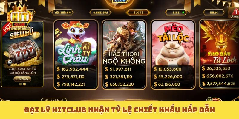 Đại lý Hitclub nhận tỷ lệ chiết khấu hấp dẫn