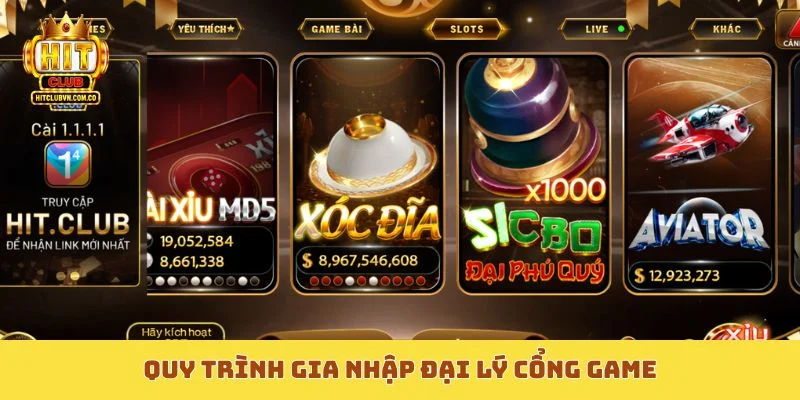 Quy trình gia nhập đại lý cổng game