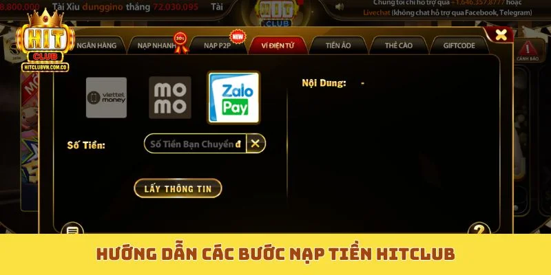 Tổng hợp 7 kênh nạp tiền Hitclub