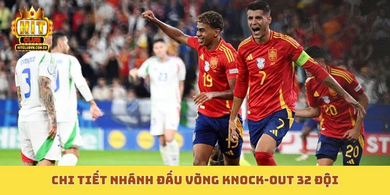 Chi tiết nhánh đấu vòng knock-out 32 đội