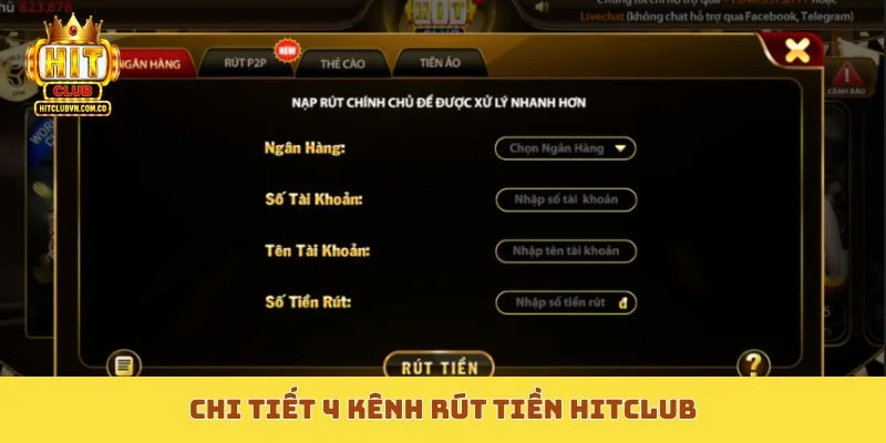 Rút tiền Hitclub nhanh, xét duyệt tự động
