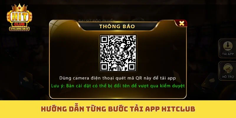 Hướng dẫn từng bước tải app Hitclub