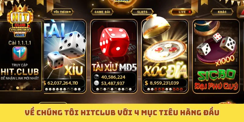 Về chúng tôi Hitclub với 4 mục tiêu hàng đầu
